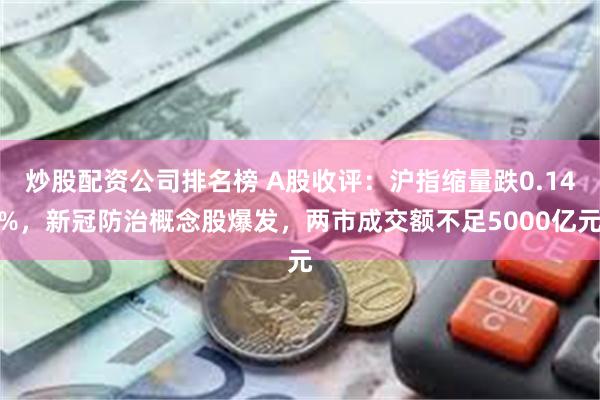 炒股配资公司排名榜 A股收评：沪指缩量跌0.14%，新冠防治概念股爆发，两市成交额不足5000亿元