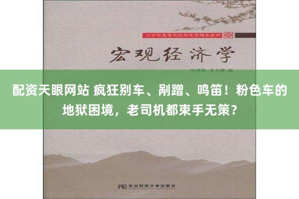 配资天眼网站 疯狂别车、剐蹭、鸣笛！粉色车的地狱困境，老司机都束手无策？