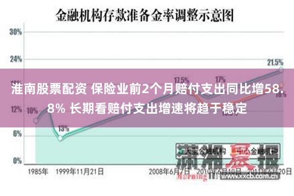 淮南股票配资 保险业前2个月赔付支出同比增58.8% 长期看赔付支出增速将趋于稳定