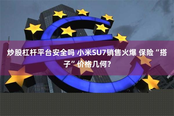 炒股杠杆平台安全吗 小米SU7销售火爆 保险“搭子”价格几何？