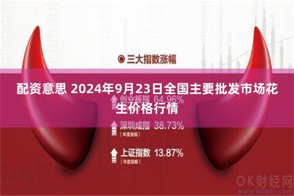 配资意思 2024年9月23日全国主要批发市场花生价格行情