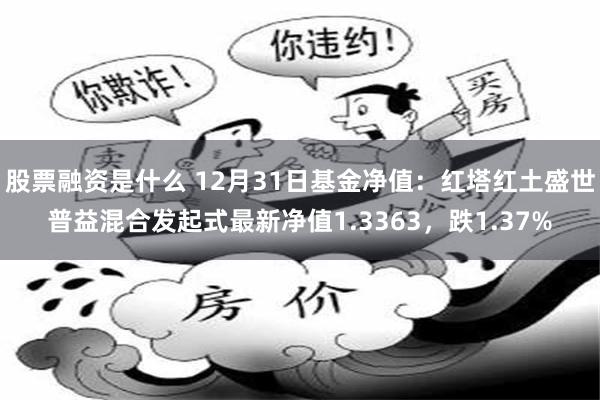 股票融资是什么 12月31日基金净值：红塔红土盛世普益混合发起式最新净值1.3363，跌1.37%